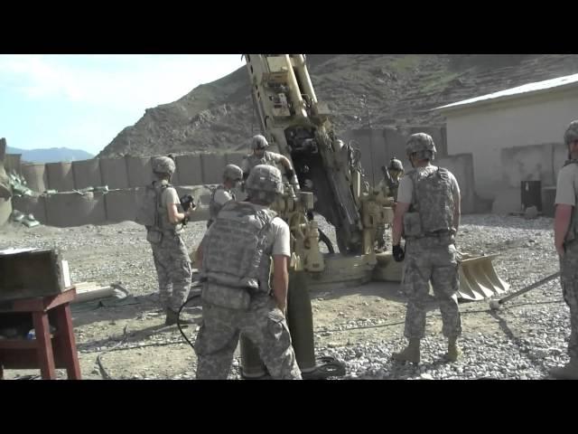 M777 Howitzer Firing Bravo Battery 3-321 HD Video 4