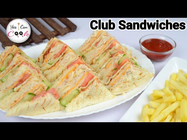 Club Sandwich Restaurant Style  Quick Easy & Tasty Club Sandwiches by (YES I CAN COOK)