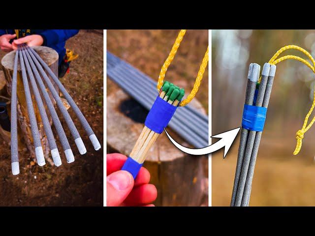 How to Make ULTIMATE Survival Signal with Pull Pin Firestarter