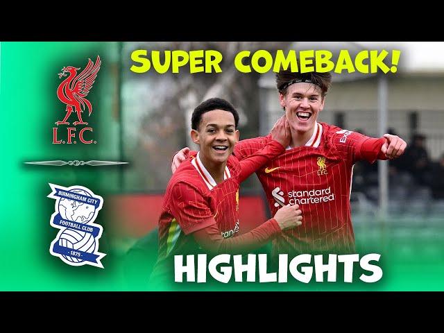 Liverpool u18 vs Birmingham City u18 | Premier League Cup | Highlights 23-11-2024