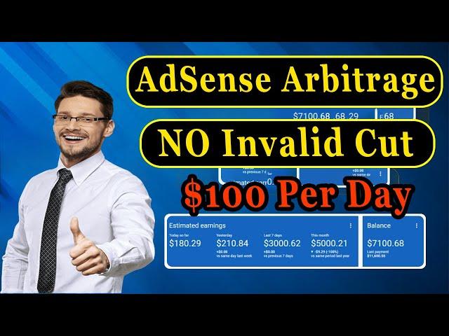 AdSense Arbitrage New Method (NO Invalid Cut) Adsense Loading 100% Safe