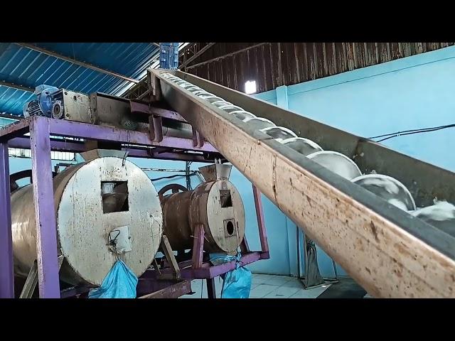 begini proses garam kasar jadi garam halus | salt washing plant