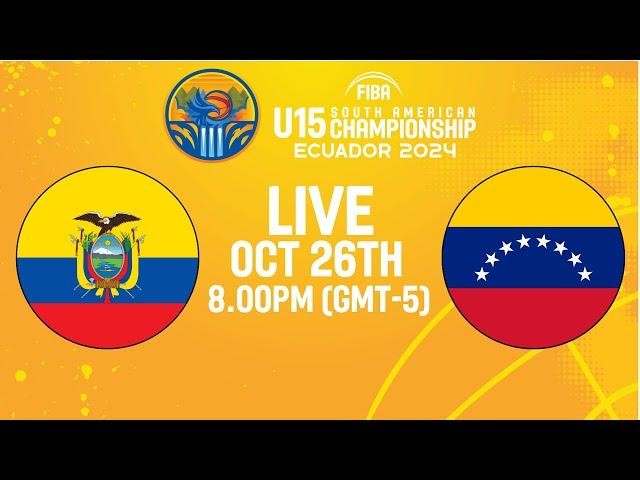 Semi-Finals | Ecuador v Venezuela | Full Basketball Game | South American U15 Championship 2024