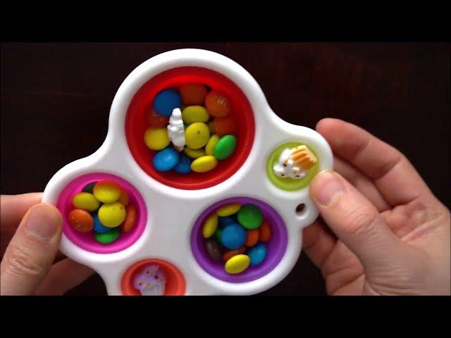 Rainbow M&M Pop it Fidget Toys, Make & Play DIY Pop it Fidget video