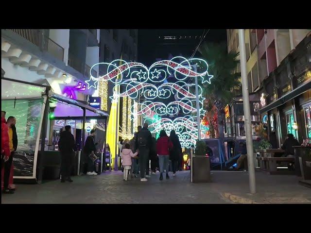 Paceville nightlife. Paceville in Winter. Paceville Christmas. MALTA. stjulians malta