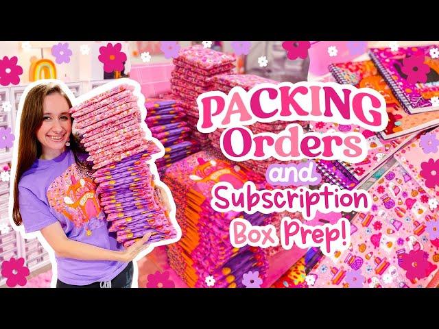 STUDIO VLOG  Packing Lots of Orders & Prepping for Subscription Box Packing Week! 