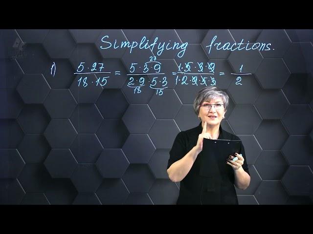 Simplifying fractions. Part 8.
