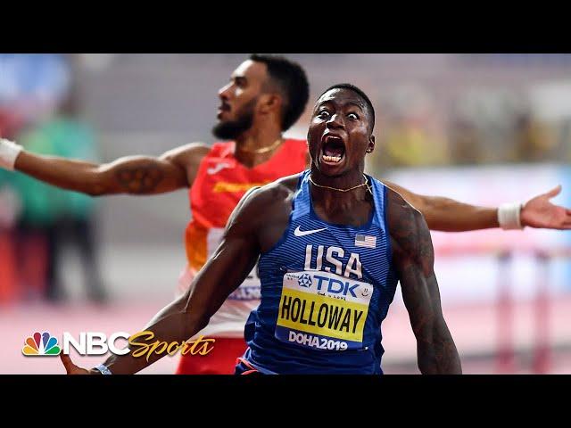 Grant Holloway's massive upset brings 110m hurdle crown back to America | NBC Sports