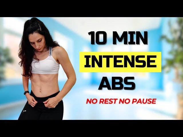 10 MIN INTENSE ABS WORKOUT l NO EQUIPMENT | Home workout