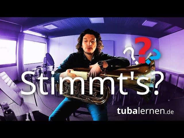 Q&A #8: Wie stimme ich die Tuba richtig? Hauptstimmzug und Ventil-Stimmzüge einstellen.