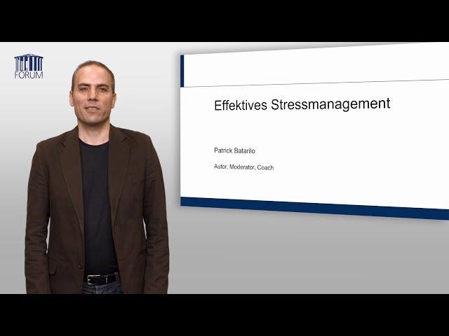 e-Learning: Effektives Stressmanagement