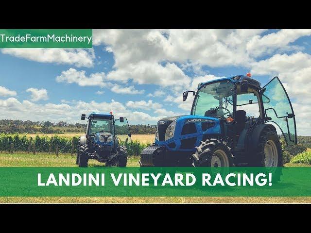 Racing Landini tractors in a winery + in-depth review!