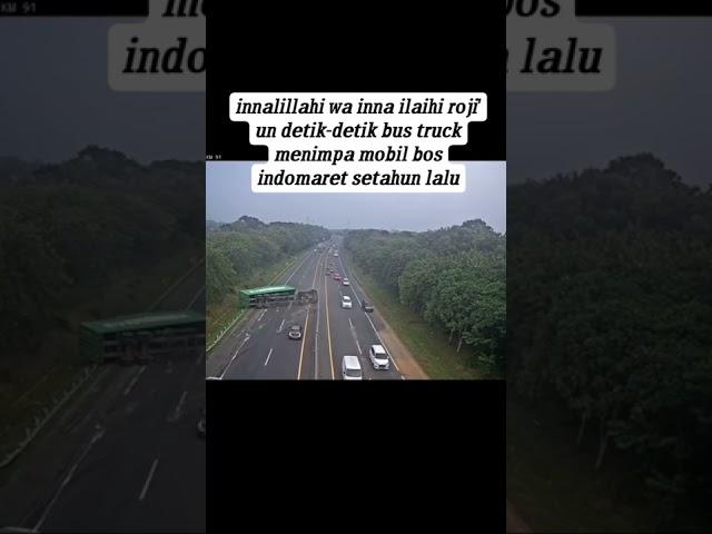 Detik Detik Mobil Truck Tergelincir