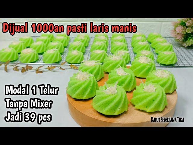 SUPER EKONOMIS | CUMA 1 TELUR TANPA MIXER HASIL 39 pcs kue | Ide Jualan 1000an | Rasa Premium