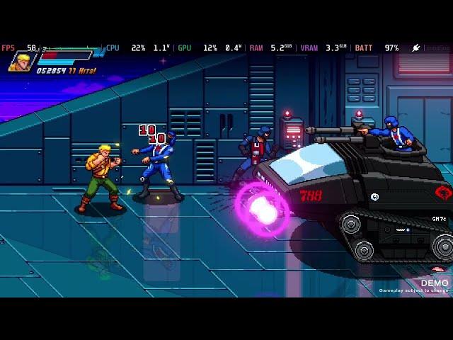 g.i. joe: wrath of cobra . gameplay . steam deck