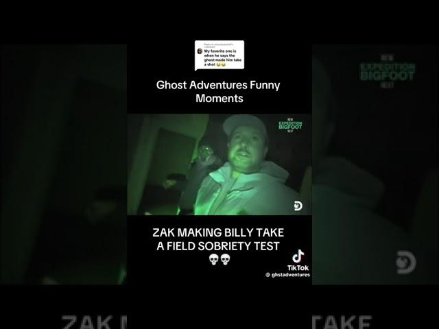 Zak Bagans gives Billy Tolley a sobriety test Ghost Adventures