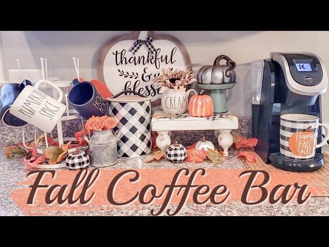 FALL COFFEE BAR | FARMHOUSE FALL DECOR | FALL HOME DECOR