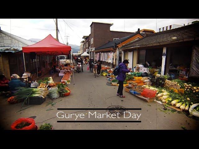 MARKET DAY in Gurye, Jeollanamdo, South Korea!