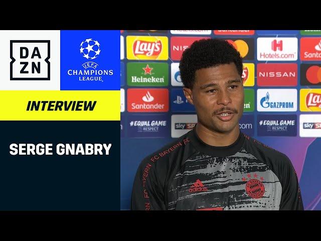 "Den Linken hatte ich schon früher" - Serge Gnabry | Interview Lyon - Bayern | DAZN