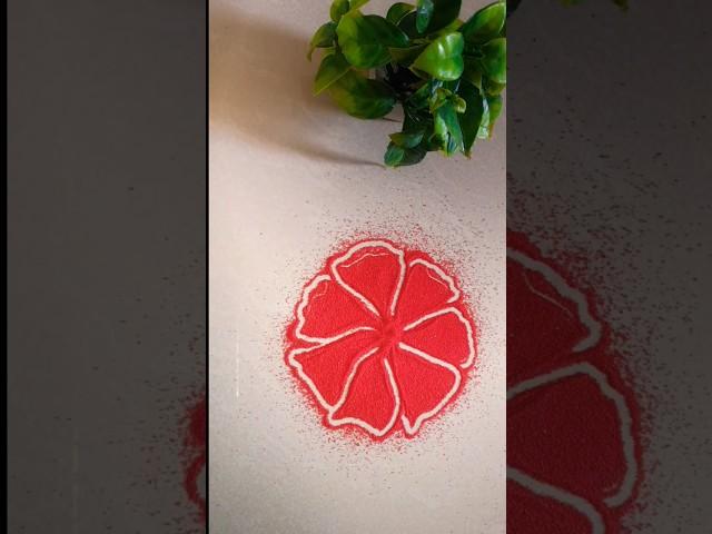 Flower rangoli |  rangoli art# short