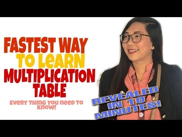 FASTEST WAY TO LEARN THE MULTIPLICATION TABLE! (MASTER MULTIPLICATION TABLE IN 10 MINUTES)