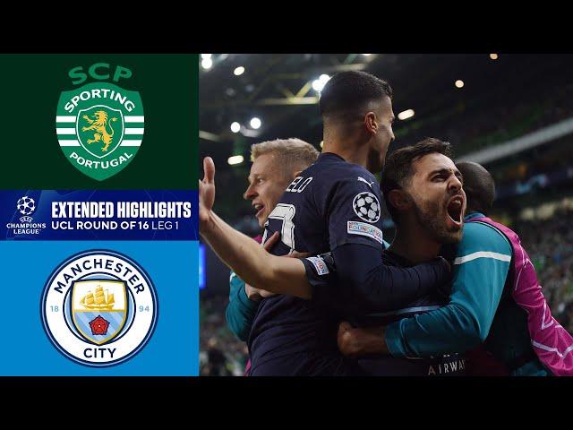 Sporting CP vs. Man. City: Extended Highlights | UCL Round of 16 - Leg 1 | CBS Sports Golazo