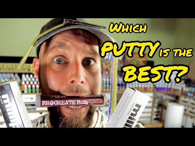 Which putty is the best? Comparing green-, brown- & grey stuff and two kinds of milliput!