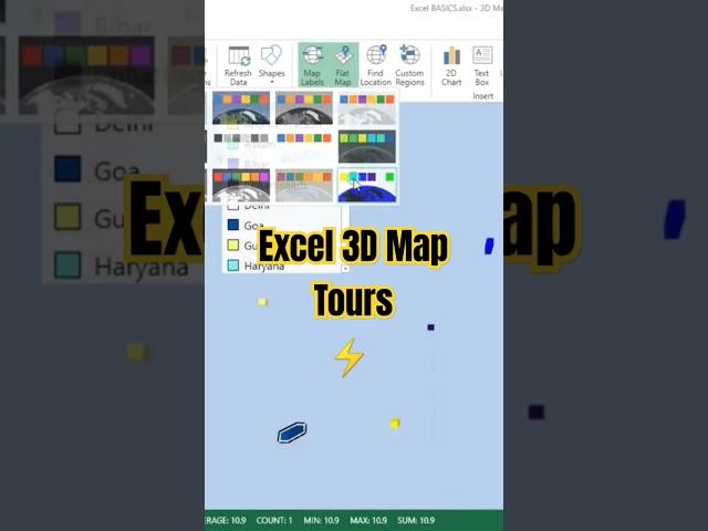 BASIC EXCEL - 3D TOURS @ByteBoostInstitute #excel #excelbasics #shortvideo #exceltips #trending