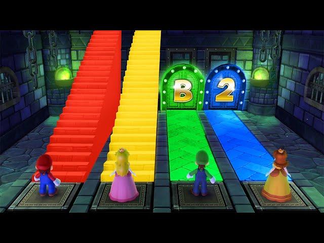 Mario Party 10 Minigames - Mario Vs Luigi Vs Peach Vs Daisy (Master Difficulty)