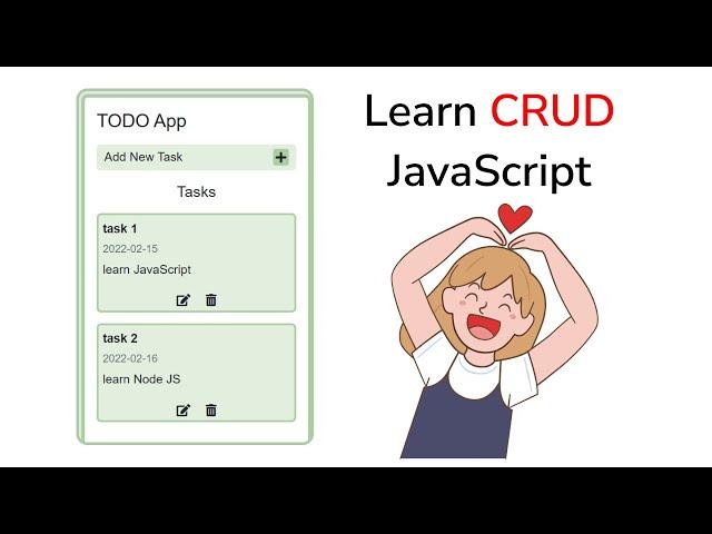 Learn CRUD Operations in JavaScript by building TODO APP || JS