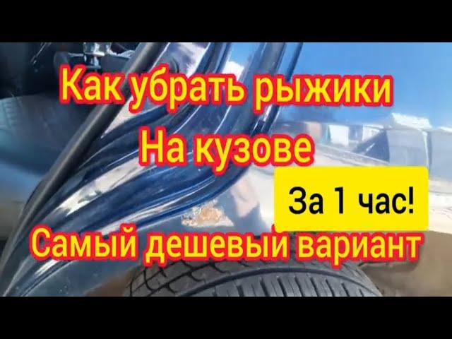 Как убрать рыжики на кузове авто | Убираем жучки на авто быстро за 1 час легкий способ.