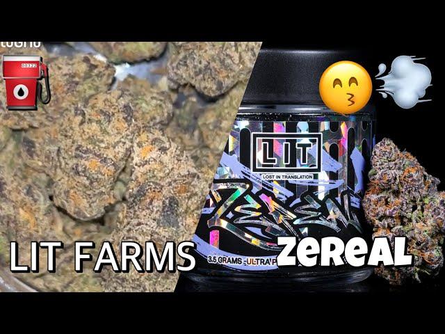 LIT FARMS  - ZEREAL - THCa REVIEW & UNBOXING! #THCA #LITFARMS