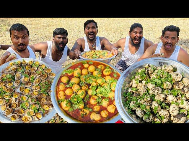 గుడ్లతో మూడు రకాల ఐటమ్స్ food || గుడ్డు ఫ్రై గుడ్డు పులుసు మిరియాల గుడ్డు || @AP_FOOD #apfoods