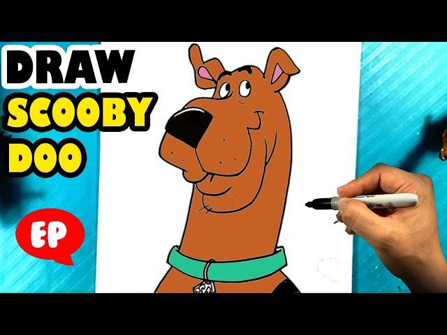 EASY How to Draw SCOOBY DOO