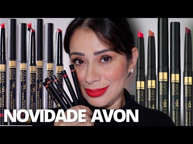 Make fácil para testar Novidade Avon Batom Preciso Power Stay