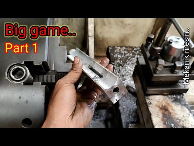 Making a PCP air rifle chamber with a manual lathe