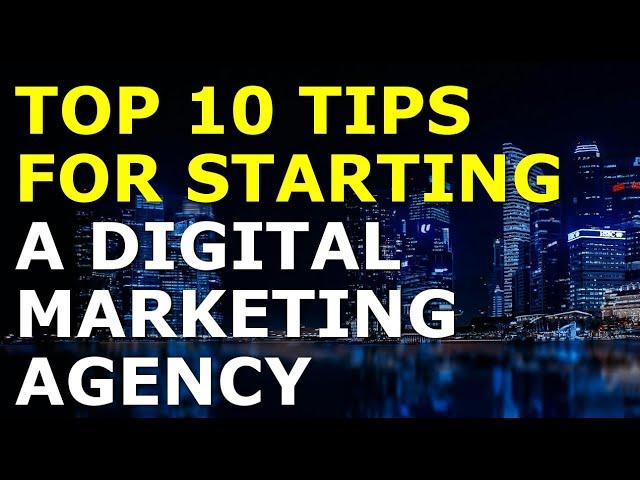 Starting a Digital Marketing Agency Business Tips | Free Digital Business Plan Template Included
