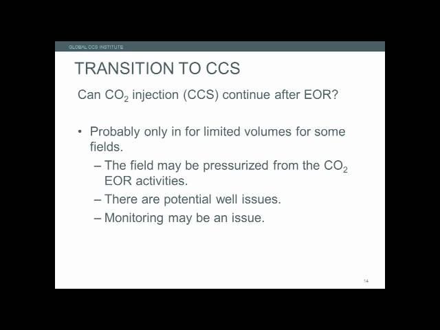 CO2 EOR and the transition to carbon storage - Webinar