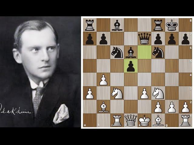 Александр Алехин рискнул в дебюте и "прихлопнул" Эйве в 20 ходов!     Шахматы.