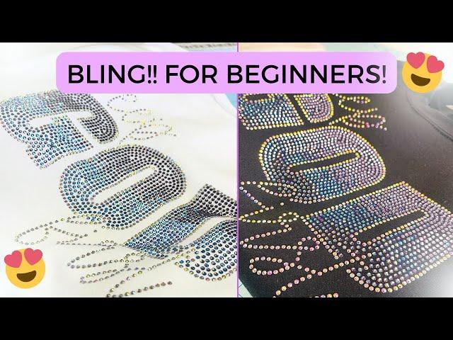 BLING SWEATSHIRTS!! | HOW TO USE HOTFIX RHINESTONES WITH SWEATSHIRTS | FOR BEGINNERS!