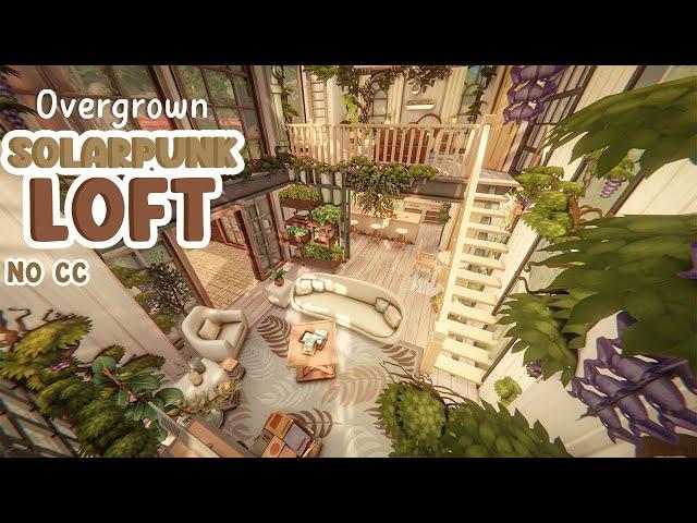 Solarpunk Loft  The Sims 4 Speed Build