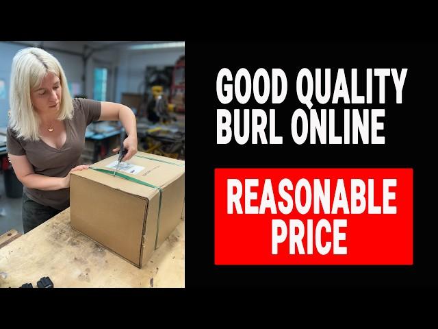 I bought good quality maple burl online. Wood unboxing from NWTimber