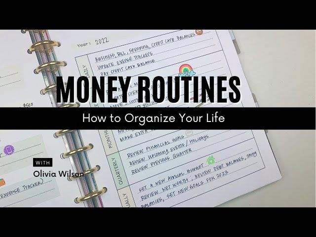 How to Organize Your Life: Creating A Money Routine