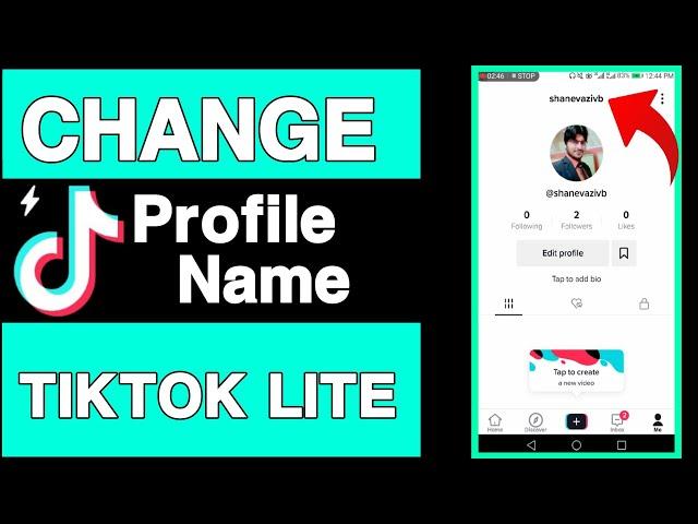 How to change profile name on tiktok lite||How to change your name in tiktok lite||Unique tech 55