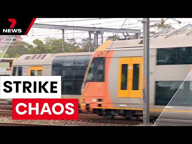 Sydney train strikes to be "worst" ones yet | 7NEWS