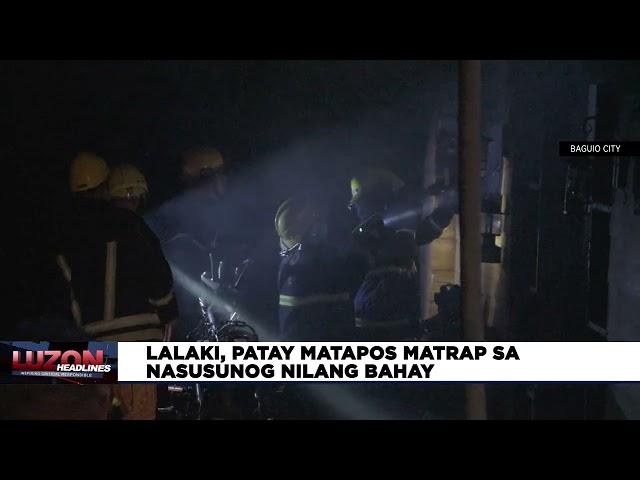 Lalaki, patay, matapos ma-trap sa nasusunog nilang bahay