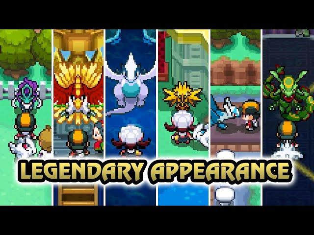 Pokémon HeartGold & SoulSilver - All Legendary Appearance Scenes (HQ)