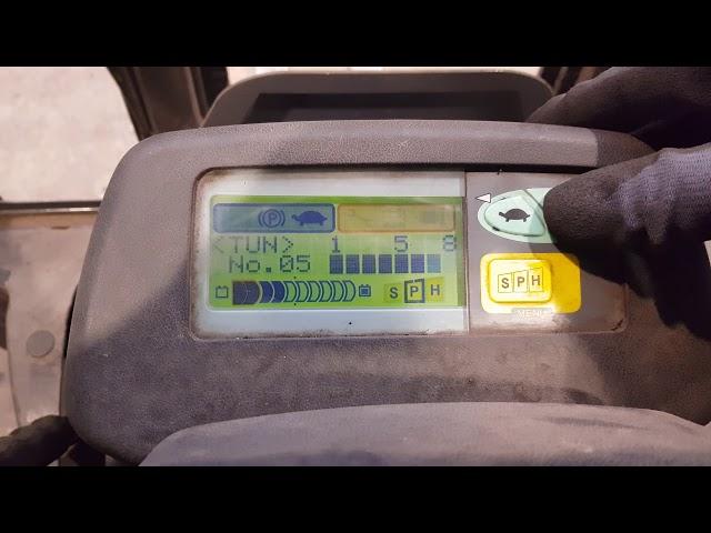 How To - Adjusting driving speed and SPH settings - Toyota 7-FBMF Forklift