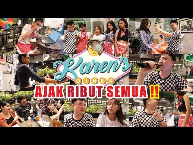 CUMA DI KAREN'S DINER BERANI AJAK RIBUT MIAWAUG !! - Karen's Diner Jakarta VLOG