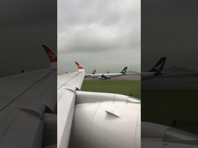 Hong Kong Airlines A350-900 departure from Hong Kong (HKG)